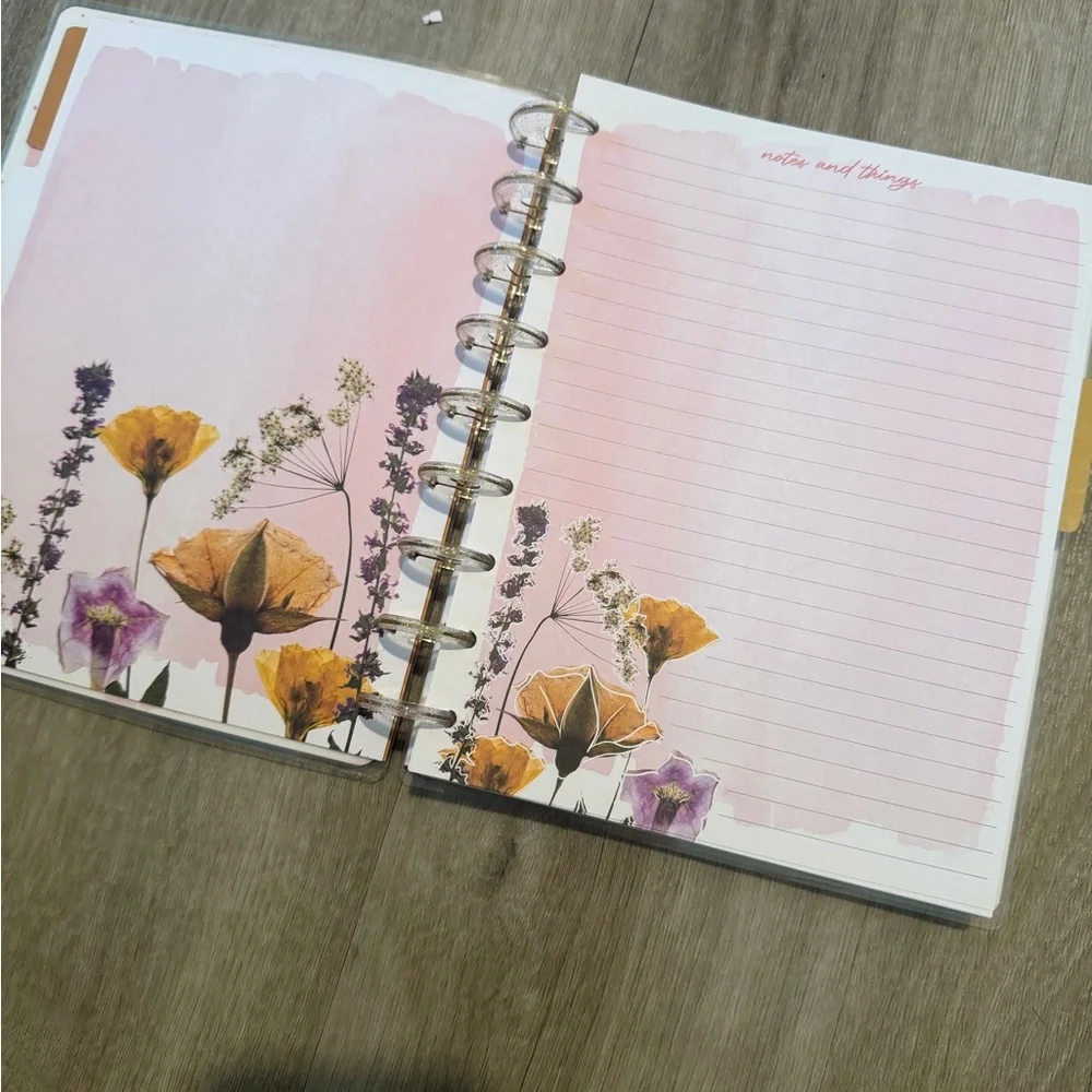 Happy Planner Pink and Gold Floral Planner